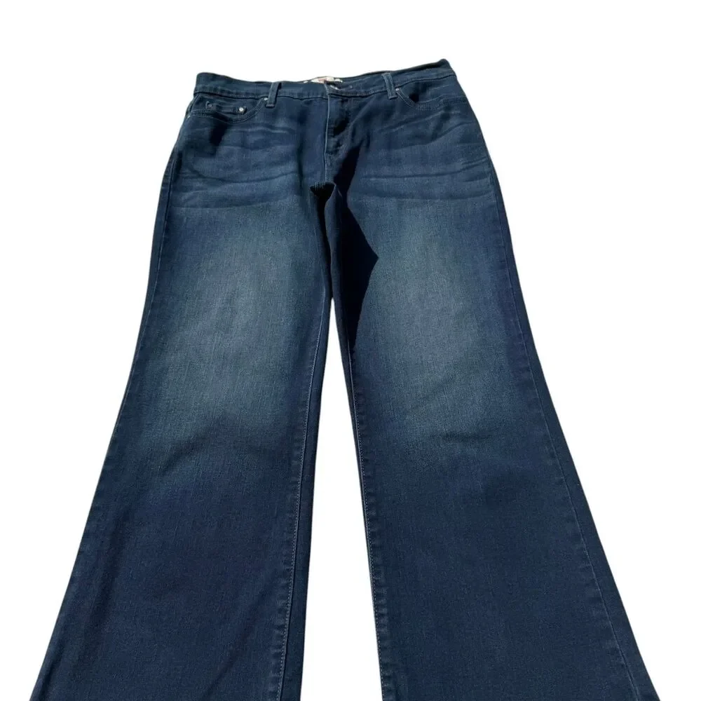 Levi’s 512 Perfectly Slimmin Bootcut Jeans Womens 16 Short Stretch Denim 32x26